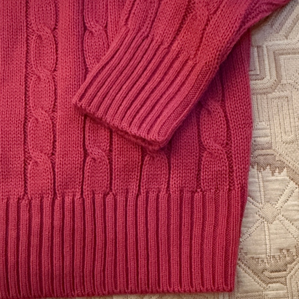 Simply Southern Salmon Emma Cable Knit Sweater/NWT/XS - Picture 11 of 12